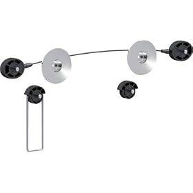 Vivomounts Ultra Slim LED TV Wall Mount Bracket System for Samsung 40 46 and 55" Screen Models