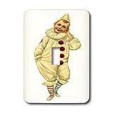 Florene Childrens Art II - Pierrot - Vintage Clown - Light Switch Covers - single toggle switch