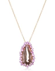 Kalan by Suzanne Kalan Salmon Topaz Pear Shape Necklace