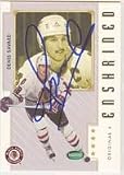 Denis Savard, Chicago Blackhawks, 2003 Parkhurst Original 6 Autographed Card