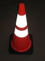 28" Orange Traffic Cones w/ 4" & 6" 3M Reflective Collars