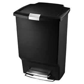 Simplehuman Rectangular Plastic 10-1/2 Gallon Step Cans