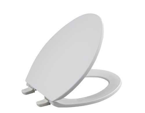 Kohler K-4774-0 Brevia Elongated Toilet Seat with Q2 Advantage, White