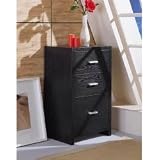 Alex 3 Drawer Unit (Black) (30.5H x 18W x 14.25D)