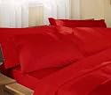 Supersoft Red Single Box Pleated Platform (Base) Valance Sheet