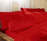 Kitchen & Housewares : Supersoft Red Housewife (Standard) Pillowcase Pair