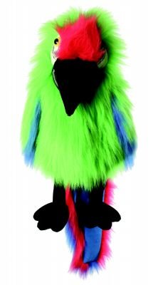 Childrens Toyshop  Toys : Exotic Green Parrot or Macaw Puppet
