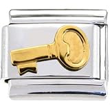 Gold key Italian Charm