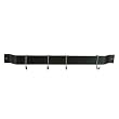 24” Bar Rack – Hammered Steel with Chrome-Plated Hooks