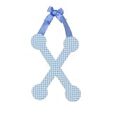 Blue Gingham Hanging Letter - X