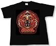 SANTANA - Red Lion - Black T-shirt
