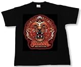 SANTANA - Red Lion - Black T-shirt