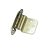 Amerock Decorative 3/8 Inset Free Swinging Cabinet Door Hinge Polished Brass