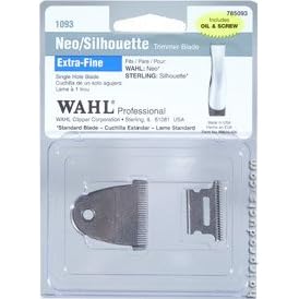 WAHL Professional Neo/Silhouette Single Hole Extra Fine Trimmer Blade (Model:1093)