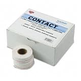 1- Line Pricemarker Labels, 7/16 x 13/16, White, 1200/Roll, 16-Roll Box