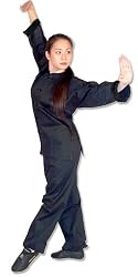 Kung Fu (Kungfu) Uniform 100% Cotton All Black -