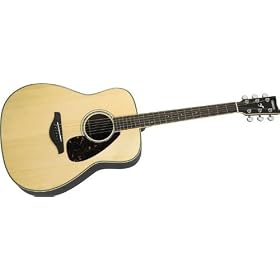 Yamaha FG730S Solid Top Acoustic Guitar, Natural