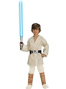 Boys Deluxe Luke Skywalker Costume Bundle With Accessories ( SIZE S )