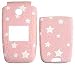 Pink / White Star - Nokia 6101 6102 6102i Faceplate Cell Phone Cover