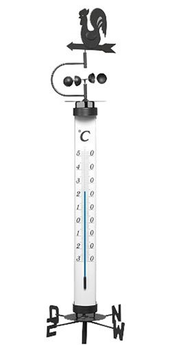 Childrens Toyshop  Garten & Freizeit : TFA 122035 Gartenthermometer mit Windfahne 140 cm