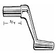 United States Hdwe. WP-8889C Metal Crank