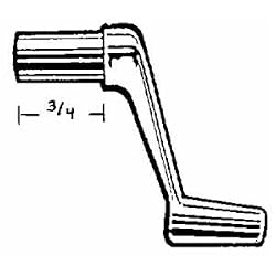 United States Hdwe. WP-8889C Metal Crank