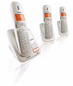 New-Philips DECT Cordless 3-Handsets - PHIL-CD3653Q