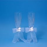 Beverly Clark 20Q Amour Wedding Toasting Flutes in White