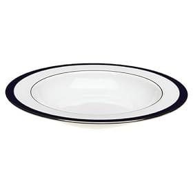 Lenox Federal Cobalt Platinum Pasta Rim Soup Bowl by Lenox