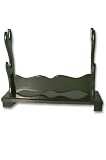 Black Wooden Two-Sword Stand