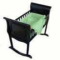 Green Gingham Cradle Bedding-Size 18x36