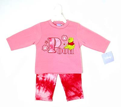 Pink Winnie The Pooh Disney Baby Girls Outfit - Size 6-9 Months
