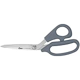 Clauss 18081 8-Inch Bent Titanium Bonded Adjustable Tension Shears with Extra Large Ultraflex Handles, Grey