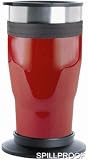 17oz One Mug 3.0 tumbler style with rubber grip ring. Garnet Metallic