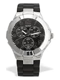 GUESS Black Rubber Strap Watch