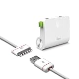 iLuv IAD730WHT RockWall Combo, Dual USB Wall Charger and Charge/Sync Cable for iPad/iPhone/iPod - Retail Packaging - White