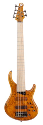 MTD Kingston Bass Guitar Z 6 String, Maple Fingerboard, Burled Maple