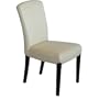 6 Eggshell Carmen Leather Parsons Dining Room Chair Set