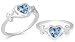 Jewelry : Heart Cut London Blue Topaz Ring Sterling Silver