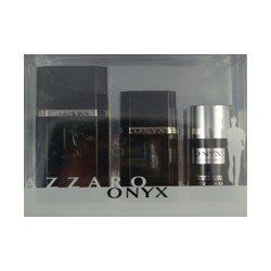 MEN - ONYX by AZZARO - 3.4 EDT SPRAY, 1.7 AFTER SHAVE LOTION, 2.7 ALCOHOL FREE DEODORANT STICK - GIFT SET