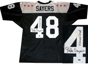 Gale Sayers Signed Kansas Jayhawks Allstar Jersey - Kansas Comet