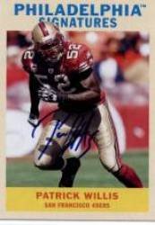 2009 Upper Deck Philadelphia Signatures #PSPW Patrick Willis - San Francisco 49ers (Autographed Card)(Football Cards)