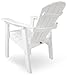 POLYWOOD SHD19WH Seashell Casual Chair, White