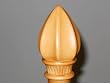 ***CLOSEOUT*** Onion Cap Finial in a Warm Oak finish for a 1-3/8" dowel rod - 2/pack [CAPITOL CITY LUMBER]