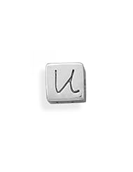 MMA Silver - Oxidized u Cube Bead