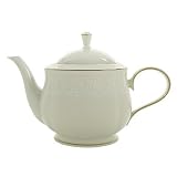Lenox Courtyard Gold Ivory China Teapot