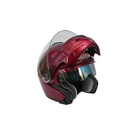Youth Childrens Kids VOX Racing LARGE RED DOT Approved Motorcycle Helmet Full Face Flip Up... by Vox