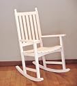 Achla OFR-03 Eucalyptus Rocker - White Polyurethane