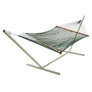 The Original Pawleys Island Rope Hammock Duracord Green and Tan Hammock
