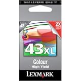 Lexmark No 43XL Ink Cartridge Colour High Yield